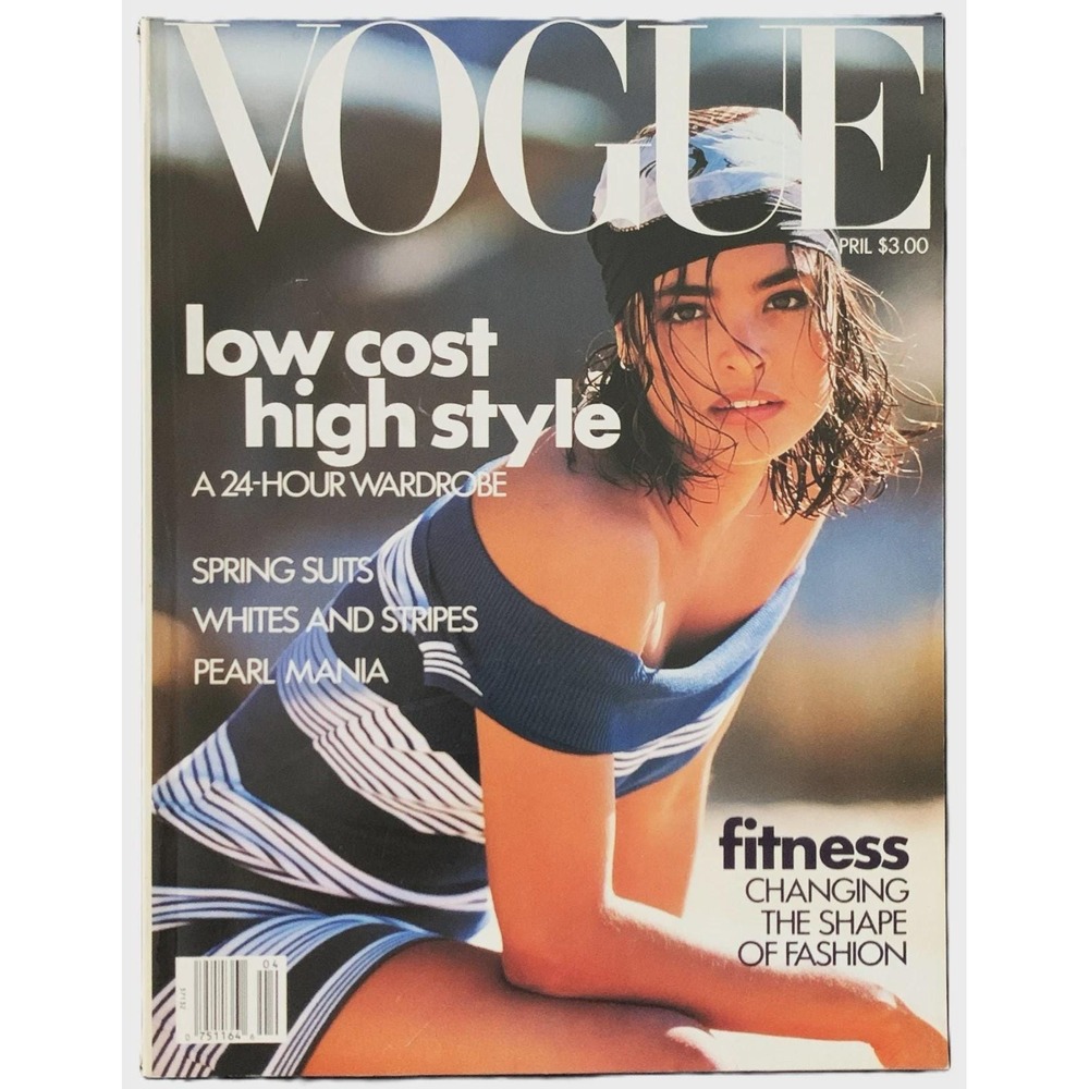 Vintage Vogue April 1989, Talisa Soto Cover, Fashion Magazine
